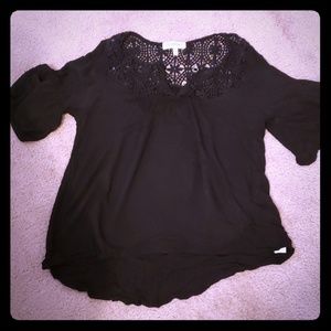Black quarter sleeve shirt